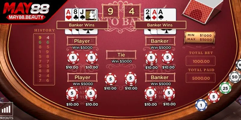 Kỹ thuật đánh Baccarat quản lý tiền cược